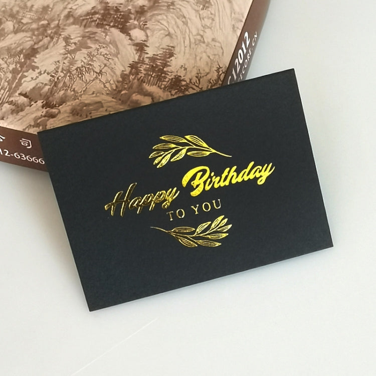 150 PCS Wedding Blessing Card Thank You Message Gift Decoration Card Bronzing Flower Greeting Card, Blessing （White）, Thank You （White）, Love You （White）, Happy Birthday （White）, Blessing （Black）, Thank You （Black）, Love You （Black）��������������������...