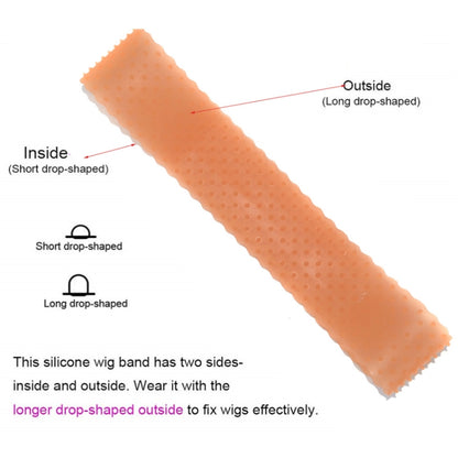 Wig Silicone Hair Band Lace Headgear Silicone Wig Hair Band, White, Black, Dark Brown, Light Brown, Orange