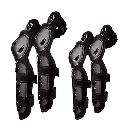 SULAITE Motorcycle Riding Protective Gear Four Seasons Anti-Fall Warm Windshield Rider Equipment,, Knee Pads+Elbow Pads, Knee Pads