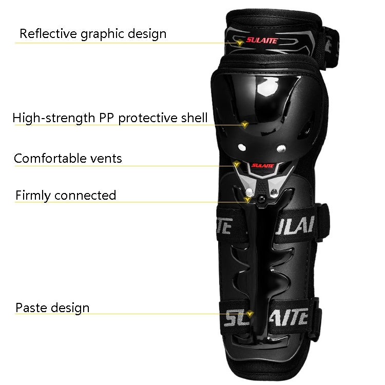 SULAITE Motorcycle Riding Protective Gear Four Seasons Anti-Fall Warm Windshield Rider Equipment,, Knee Pads+Elbow Pads, Knee Pads
