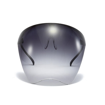 Men And Women All-Round Protection Anti-Fog Face Shield Integrated Anti-Spitting Goggles, Sunscreen Sunglasses(Gradient Gray)