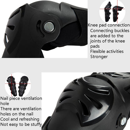 SULAITE Outdoor Sports Protective Gear Motocross Riding Motorsport Elbow Knee Pads, Free Size
