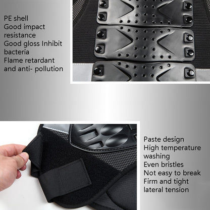 SULAITE Roller Skating Motorcycle Back Protector Spine Protection Sports Protective Gear Racing Vest, Size:, L, XL