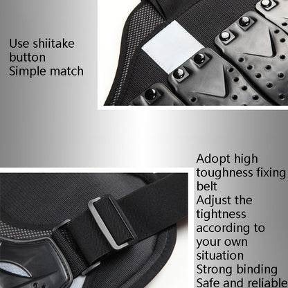 SULAITE Roller Skating Motorcycle Back Protector Spine Protection Sports Protective Gear Racing Vest, Size:, L, XL