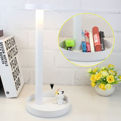 BC965 Student Eye Protection USB Waterproof LED Table Lamp Bedside Bar Table Lamp, Black, White, White Storage, Yellow Marble Pattern, Ink Marble Pattern