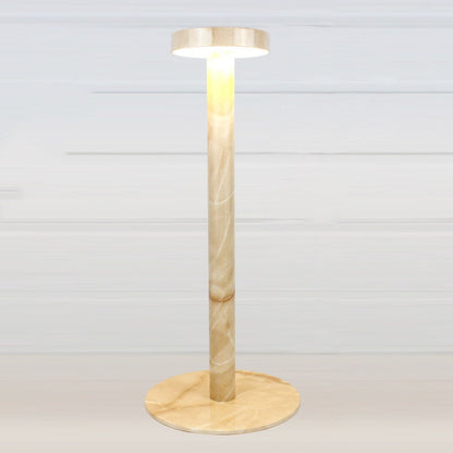BC965 Student Eye Protection USB Waterproof LED Table Lamp Bedside Bar Table Lamp, Black, White, White Storage, Yellow Marble Pattern, Ink Marble Pattern