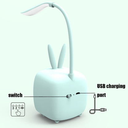 2 PCS Cute Pet USB Table Lamp Energy-Saving Eye Protection LED Bedroom Dormitory Night Light, Random Color Delivery, Rabbit, Cute Bear, Fawn, Archie