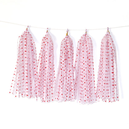 Color Polka Dot Paper Tassels Birthday Room Decoration Ribbon Garland