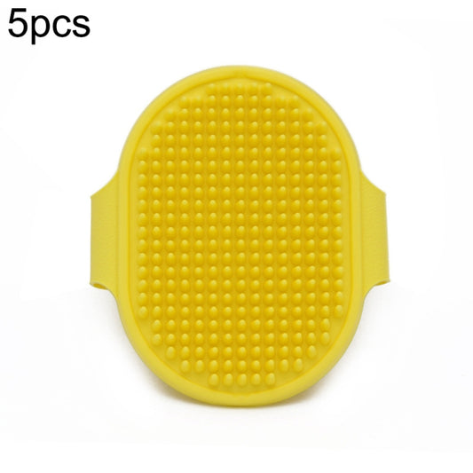5pcs Pet Bathing Massage Brush For Dogs Cleaning And Beauty Tools, Yellow, Blue, Green, Rose Red, Black