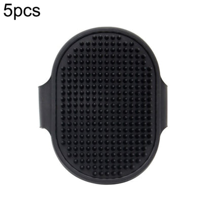 5pcs Pet Bathing Massage Brush For Dogs Cleaning And Beauty Tools, Yellow, Blue, Green, Rose Red, Black