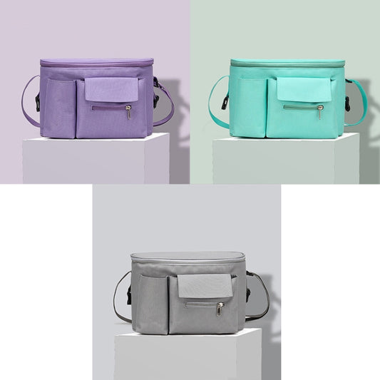 Multifunctional Stroller Hanging Bag Stroller Baby Bottle Water Bottle Bag Storage bag, Purple, Light Grey, Green