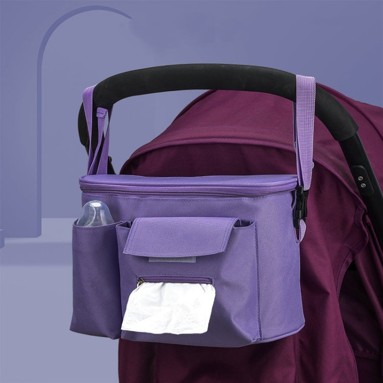 Multifunctional Stroller Hanging Bag Stroller Baby Bottle Water Bottle Bag Storage bag, Purple, Light Grey, Green