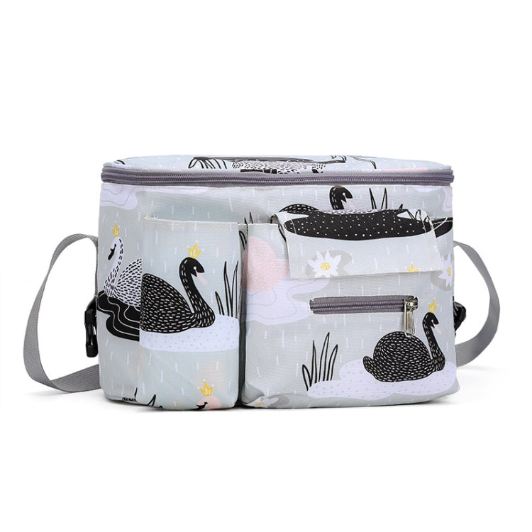 Multifunctional Baby Stroller Hanging Bag Baby Supplies Storage Bag, Little White Horse, Flower Mushroom, Swing Bear, Yellow Alpaca, Black Swan