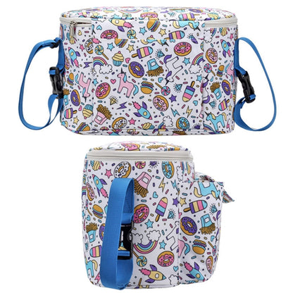 Multifunctional Baby Stroller Hanging Bag Baby Supplies Storage Bag, Little White Horse, Flower Mushroom, Swing Bear, Yellow Alpaca, Black Swan