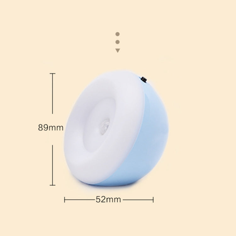 XYD-1001 Intelligent Human Body Induction + Light Sensor LED Night Light Desk Lamp Corridor Wall Lamp, Blue+White Light, Blue+Yellow Light, White+White Light, White+Yellow Light, Pink+White Light, Pink+Yellow Light