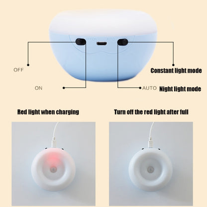 XYD-1001 Intelligent Human Body Induction + Light Sensor LED Night Light Desk Lamp Corridor Wall Lamp, Blue+White Light, Blue+Yellow Light, White+White Light, White+Yellow Light, Pink+White Light, Pink+Yellow Light