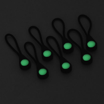 100pcs Mountaineering Camping Backpack Zipper Pull Outdoor Anti-Lost Eye-Catching Luminous Accessories Self-Luminous Drawstring