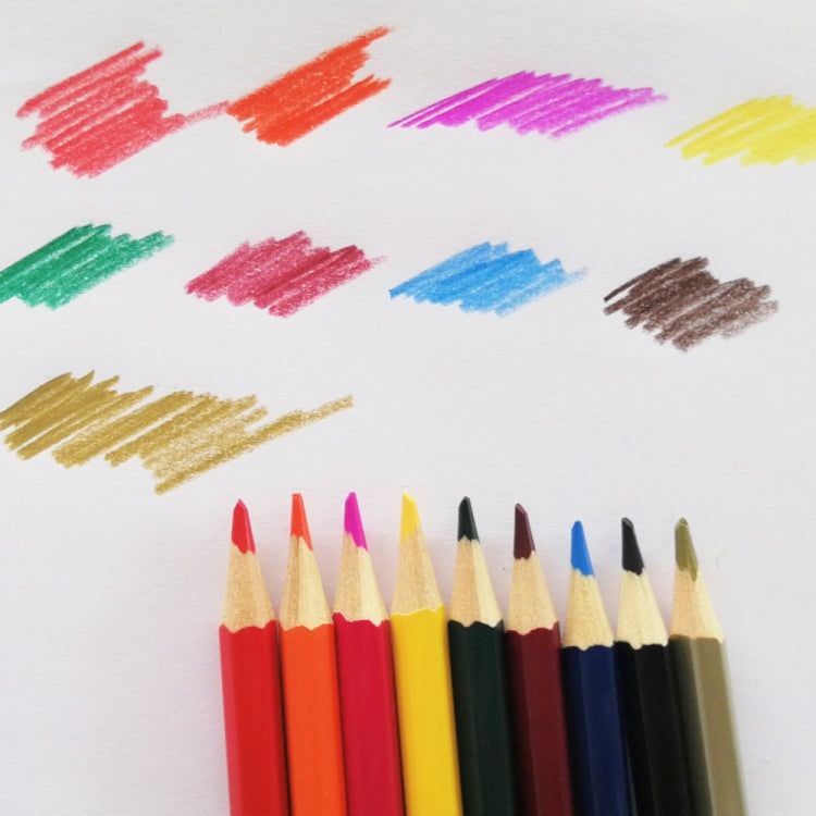 50-Color Hexagonal Oily Colored Pencil Art Drawing Colored Pencil Set, 50-Color Pencil Set