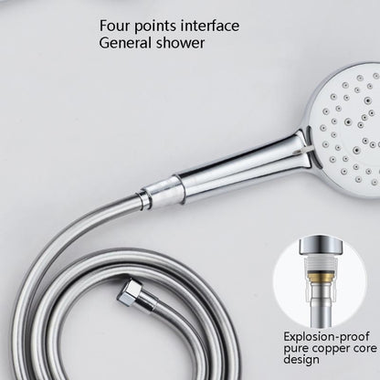 Shower Hose Water Heater Rain Shower Bathroom Stainless Steel Shower PVC Nozzle Hose, 1.5m Silver, 2m Silver, 1.5m Golden, 2m Gold