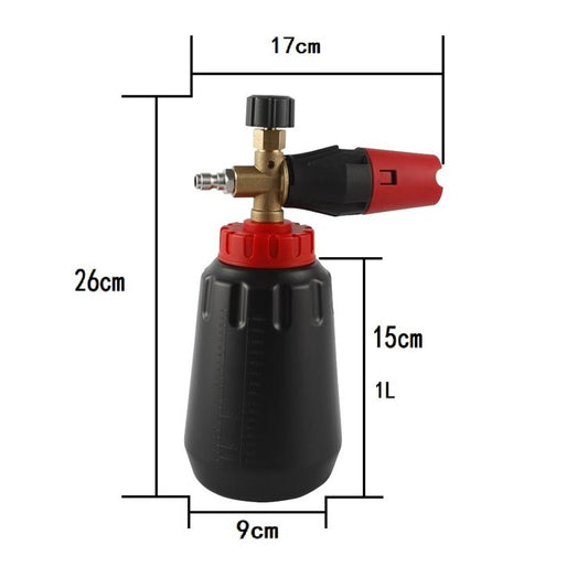 Car Wash Water Gun Foam Pot High Pressure Water Gun Foam Pot, Black Foam Pot With Red Mouth, Black Foam Pot With Black Mouth, White Foam Pot With Black Mouth