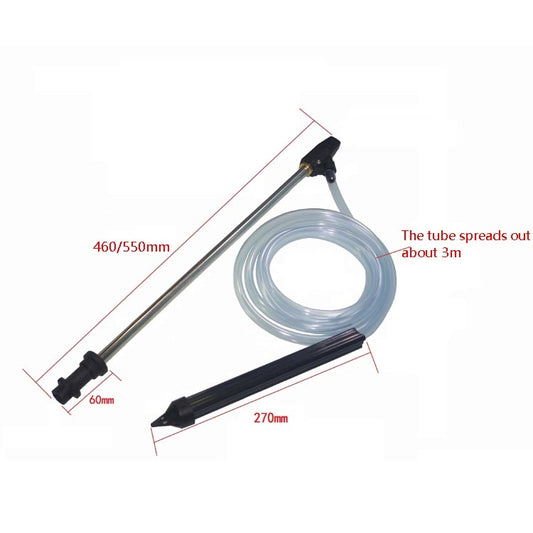 High Pressure Sandblasting Gun Nozzle Car Washing Machine Sandblasting Gun With Connector For Karcher K2-K7 Series, 460mm, 550mm