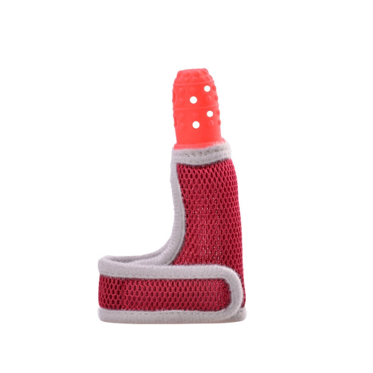 ZT001 Baby Silicone Molar Finger Cots Children Anti-Bite Hand Breathable Thumb Cots Teether Maternal And Baby Products, Pink, Yellow, Red, Blue, Blue Transparent, Red Transparent, Coffee Color-Red, Coffee Color-Purple, Coffee Color-Transparent