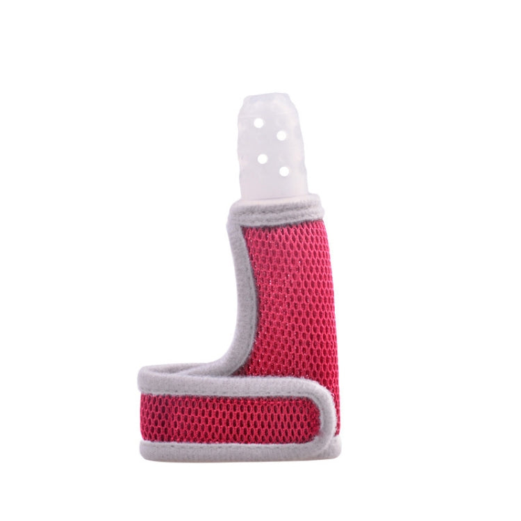 ZT001 Baby Silicone Molar Finger Cots Children Anti-Bite Hand Breathable Thumb Cots Teether Maternal And Baby Products, Pink, Yellow, Red, Blue, Blue Transparent, Red Transparent, Coffee Color-Red, Coffee Color-Purple, Coffee Color-Transparent