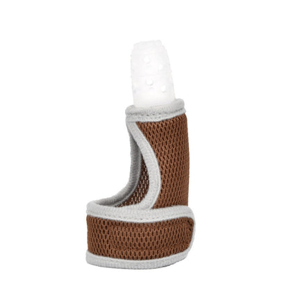 ZT001 Baby Silicone Molar Finger Cots Children Anti-Bite Hand Breathable Thumb Cots Teether Maternal And Baby Products, Pink, Yellow, Red, Blue, Blue Transparent, Red Transparent, Coffee Color-Red, Coffee Color-Purple, Coffee Color-Transparent