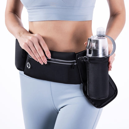 7 inch Outdoor Mountaineering Waist Bag Running Fitness Water Bottle Large Capacity Storage Bag, Black, Light Gray, Gray, Blue, Pink