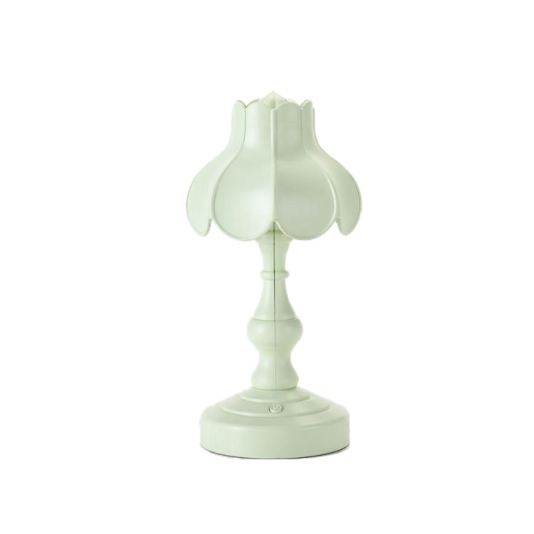 Retro Charging Table Lamp Bedroom Bed LED Eye Protection Light, LD05 Lotus Gray Green, LD05 Lotus Rose Red, LD05 Lotus Light Green, LD05 Lotus White, LD05 Lotus Pink, LD05 Lotus Light Blue, LD05 Lotus Yellow, LD05 Lotus Gray Blue�����������������������...