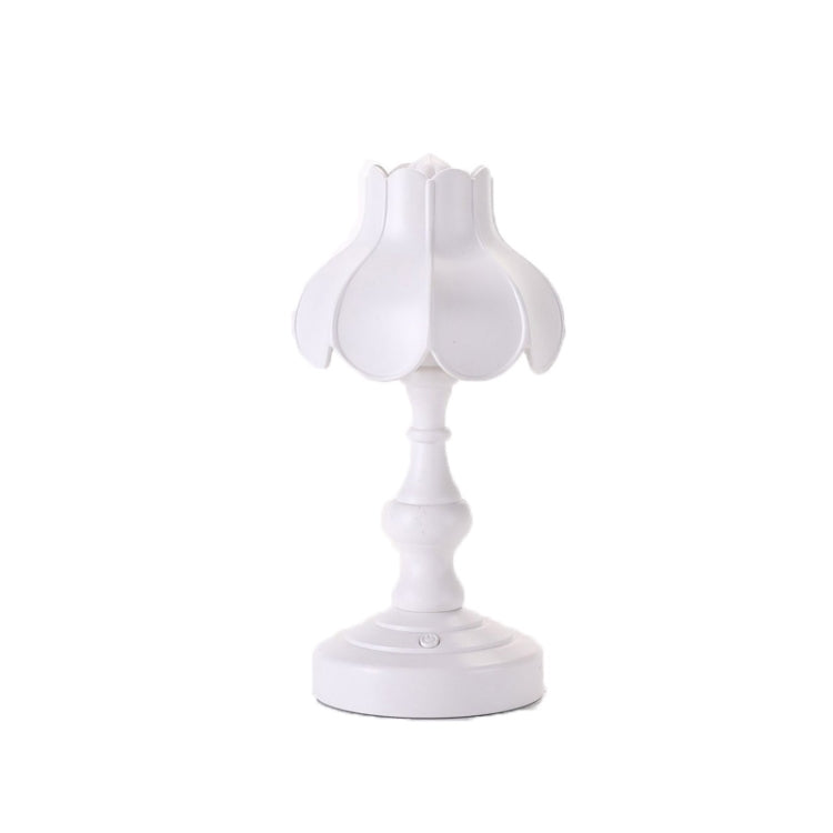 Retro Charging Table Lamp Bedroom Bed LED Eye Protection Light, LD05 Lotus Gray Green, LD05 Lotus Rose Red, LD05 Lotus Light Green, LD05 Lotus White, LD05 Lotus Pink, LD05 Lotus Light Blue, LD05 Lotus Yellow, LD05 Lotus Gray Blue�����������������������...