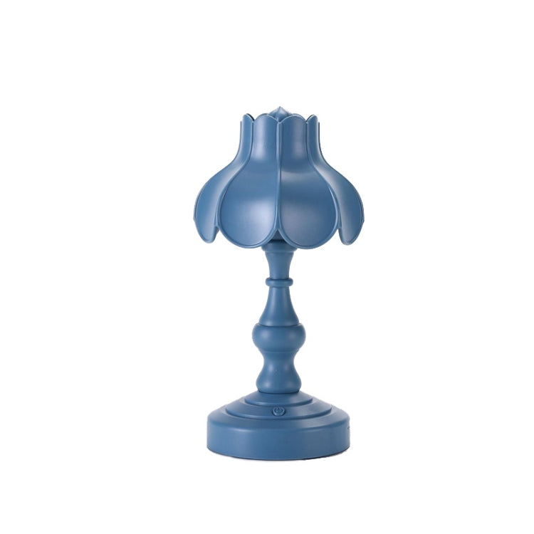 Retro Charging Table Lamp Bedroom Bed LED Eye Protection Light, LD05 Lotus Gray Green, LD05 Lotus Rose Red, LD05 Lotus Light Green, LD05 Lotus White, LD05 Lotus Pink, LD05 Lotus Light Blue, LD05 Lotus Yellow, LD05 Lotus Gray Blue�����������������������...