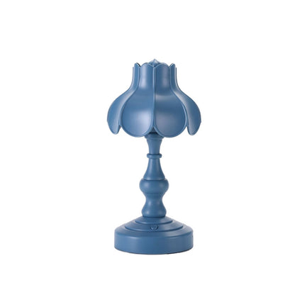 Retro Charging Table Lamp Bedroom Bed LED Eye Protection Light, LD05 Lotus Gray Green, LD05 Lotus Rose Red, LD05 Lotus Light Green, LD05 Lotus White, LD05 Lotus Pink, LD05 Lotus Light Blue, LD05 Lotus Yellow, LD05 Lotus Gray Blue�����������������������...