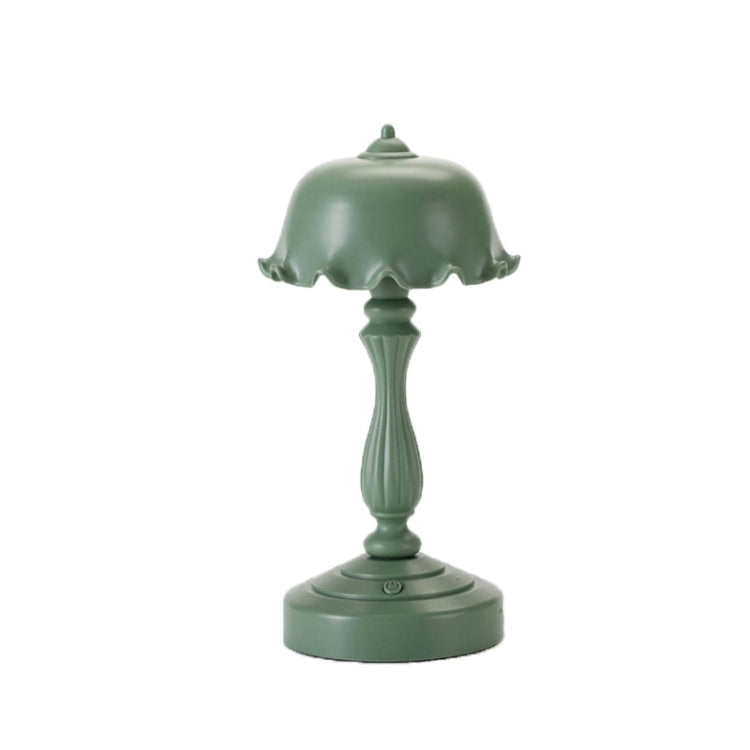Retro Charging Table Lamp Bedroom Bed LED Eye Protection Light, LD05 Lotus Gray Green, LD05 Lotus Rose Red, LD05 Lotus Light Green, LD05 Lotus White, LD05 Lotus Pink, LD05 Lotus Light Blue, LD05 Lotus Yellow, LD05 Lotus Gray Blue�����������������������...