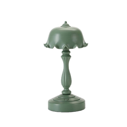 Retro Charging Table Lamp Bedroom Bed LED Eye Protection Light, LD05 Lotus Gray Green, LD05 Lotus Rose Red, LD05 Lotus Light Green, LD05 Lotus White, LD05 Lotus Pink, LD05 Lotus Light Blue, LD05 Lotus Yellow, LD05 Lotus Gray Blue�����������������������...