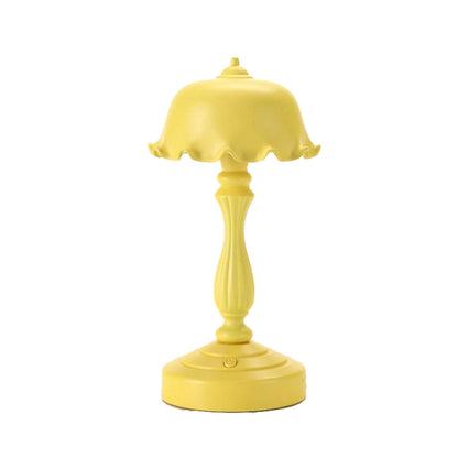 Retro Charging Table Lamp Bedroom Bed LED Eye Protection Light, LD05 Lotus Gray Green, LD05 Lotus Rose Red, LD05 Lotus Light Green, LD05 Lotus White, LD05 Lotus Pink, LD05 Lotus Light Blue, LD05 Lotus Yellow, LD05 Lotus Gray Blue�����������������������...