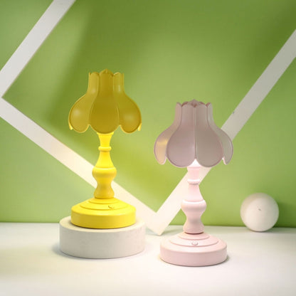 Retro Charging Table Lamp Bedroom Bed LED Eye Protection Light, LD05 Lotus Gray Green, LD05 Lotus Rose Red, LD05 Lotus Light Green, LD05 Lotus White, LD05 Lotus Pink, LD05 Lotus Light Blue, LD05 Lotus Yellow, LD05 Lotus Gray Blue�����������������������...