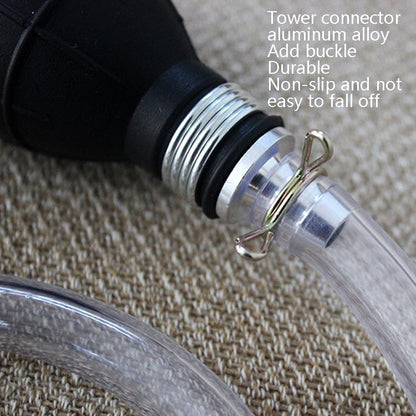 One-Way Valve Manual Oil Pump Oil Pipe Aquarium Water Changer, 15mm Alloy