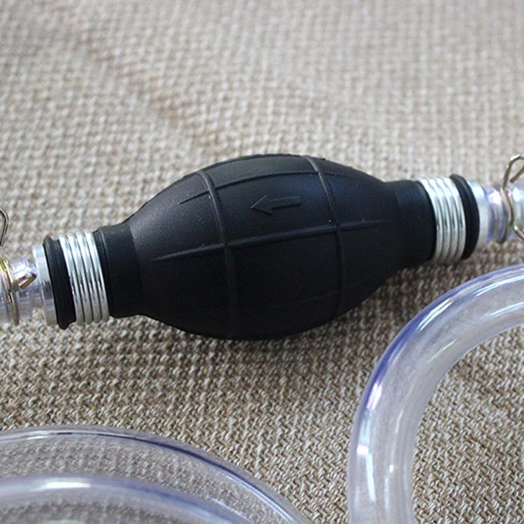 One-Way Valve Manual Oil Pump Oil Pipe Aquarium Water Changer, 15mm Alloy