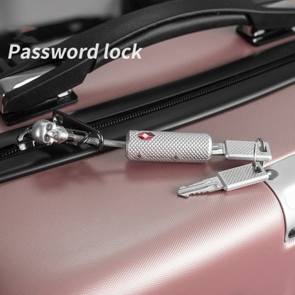 Customs Lock  Wire Rope Padlock Skull Customs Code Lock, Black, Silver