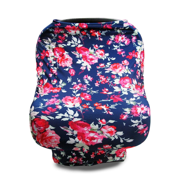 Multifunctional Enlarged Stroller Windshield Breastfeeding Towel Baby Seat Cover, Arrow, Pink Peony, Black and White Stripes, Leaf Flowers, Blue Dots, Purple Flowers, Gray Pattern, Bear, Black Triangle, Puppy, Red Geometry, Black and White Grid, Galaxy...