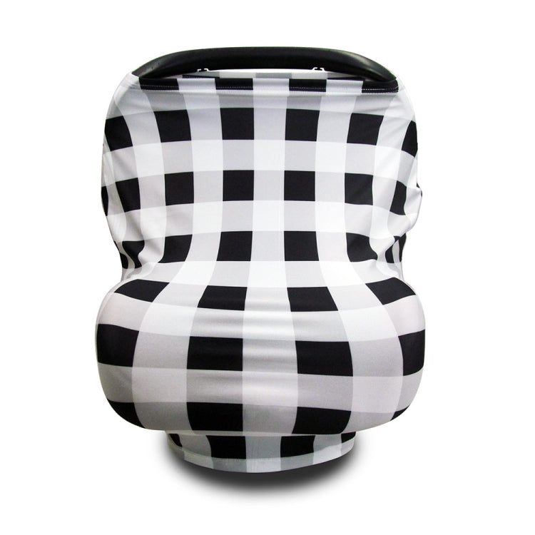 Multifunctional Enlarged Stroller Windshield Breastfeeding Towel Baby Seat Cover, Arrow, Pink Peony, Black and White Stripes, Leaf Flowers, Blue Dots, Purple Flowers, Gray Pattern, Bear, Black Triangle, Puppy, Red Geometry, Black and White Grid, Galaxy...