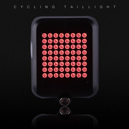 Intelligent Steering Brake Tail Light USB Rechargeable Bicycle Light Cycling Warning Safety Light