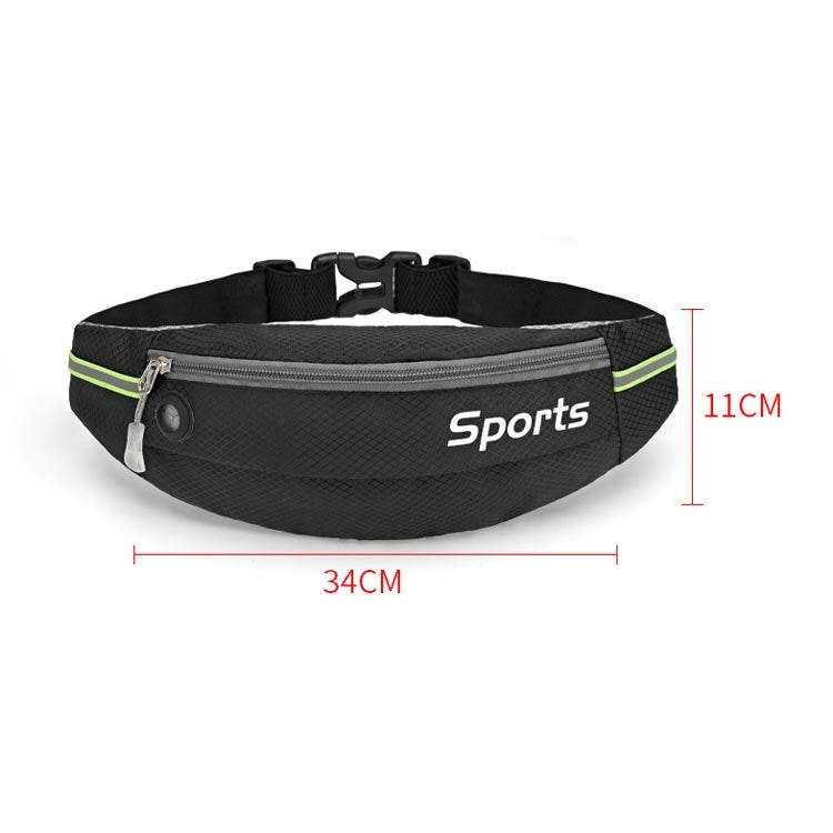Sports Waist Bag Running Equipment Lightweight Large-Capacity Water-Repellent Breathable Outdoor Bag, 7 inch
