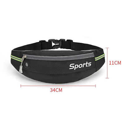 Sports Waist Bag Running Equipment Lightweight Large-Capacity Water-Repellent Breathable Outdoor Bag, 7 inch
