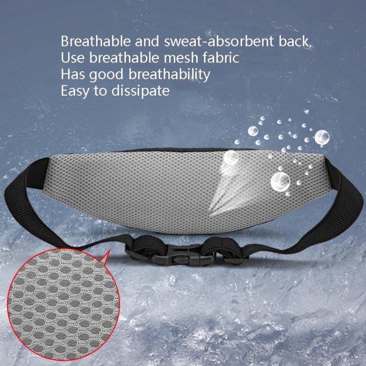 Sports Waist Bag Running Equipment Lightweight Large-Capacity Water-Repellent Breathable Outdoor Bag, 7 inch