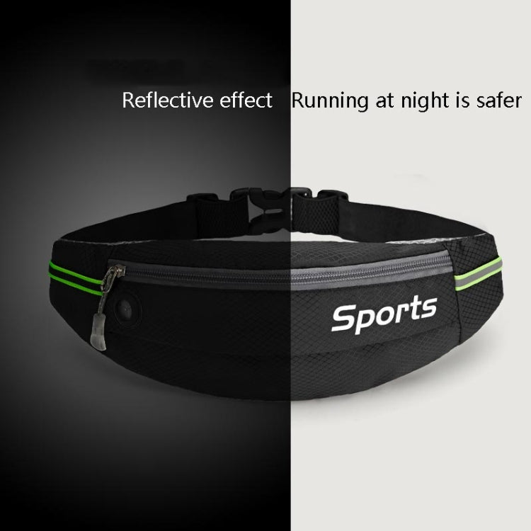 Sports Waist Bag Running Equipment Lightweight Large-Capacity Water-Repellent Breathable Outdoor Bag, 7 inch