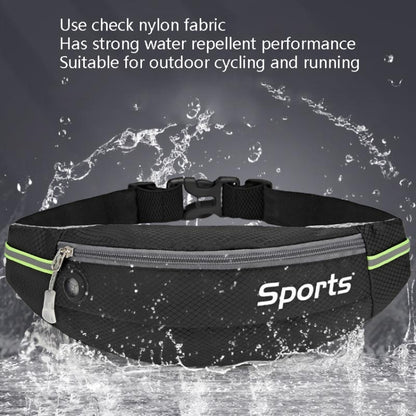 Sports Waist Bag Running Equipment Lightweight Large-Capacity Water-Repellent Breathable Outdoor Bag, 7 inch