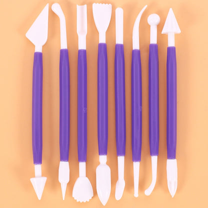 2 Sets Carving Pen Cake Fondant Carving Knife Making Cutting Tool 01030 Purple (OPP Bag Packaging), 01071 Yellow (OPP Bag Packaging), 01018 Red (OPP Bag Packaging), 02023 Blue (OPP Bag Packaging), 02030 Pink (OPP Bag Packaging)�������������������������...