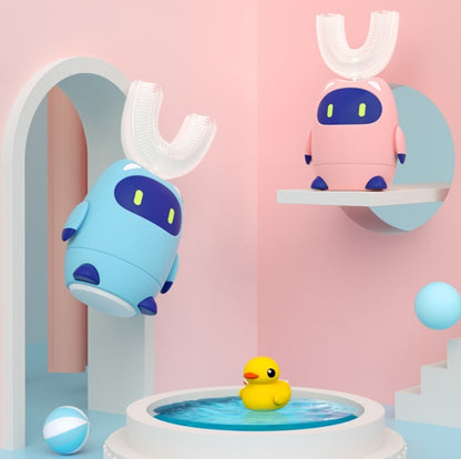 Lanbeibei Children U-Shaped Automatic Electric Toothbrush, 2-6 Years Old Plus Version (Blue), 6-12 Years Old Plus Version (Blue), 2-6 Years Old Home Version (Blue), 6-12 Years Old Home Version (Blue), 2-6 Years Old Plus Version (Pink)������������������...